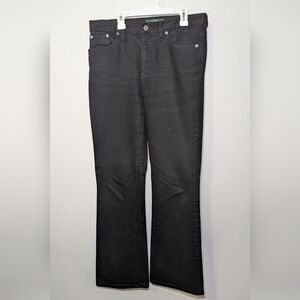 Lauren Ralph Lauren Black Boot Cut Jeans with Classic Style Women's Size 8